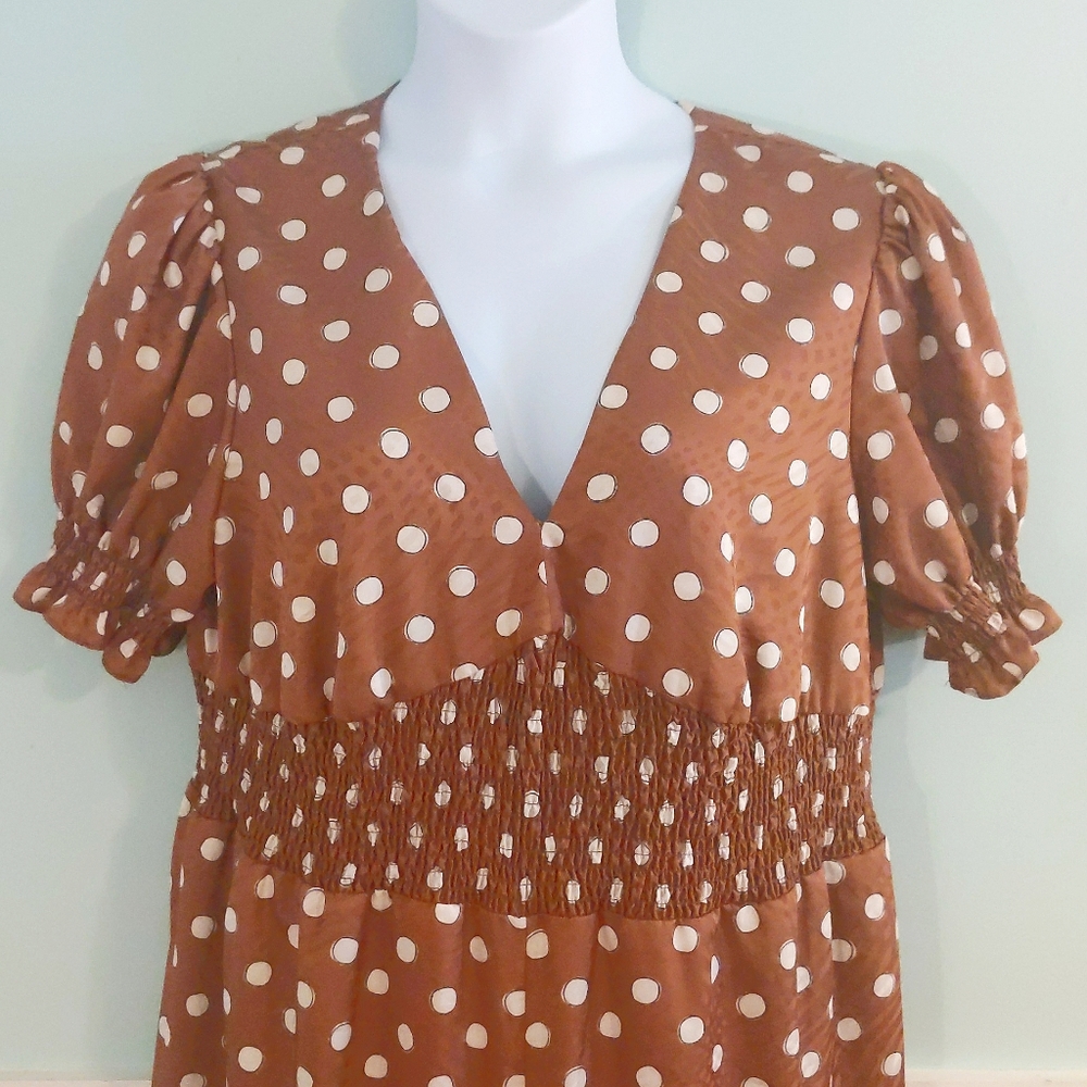 Anthropologie Hutch Odette Brown Plus Size Anthropologie Jumpsuit 1xl - Picture 6 of 11